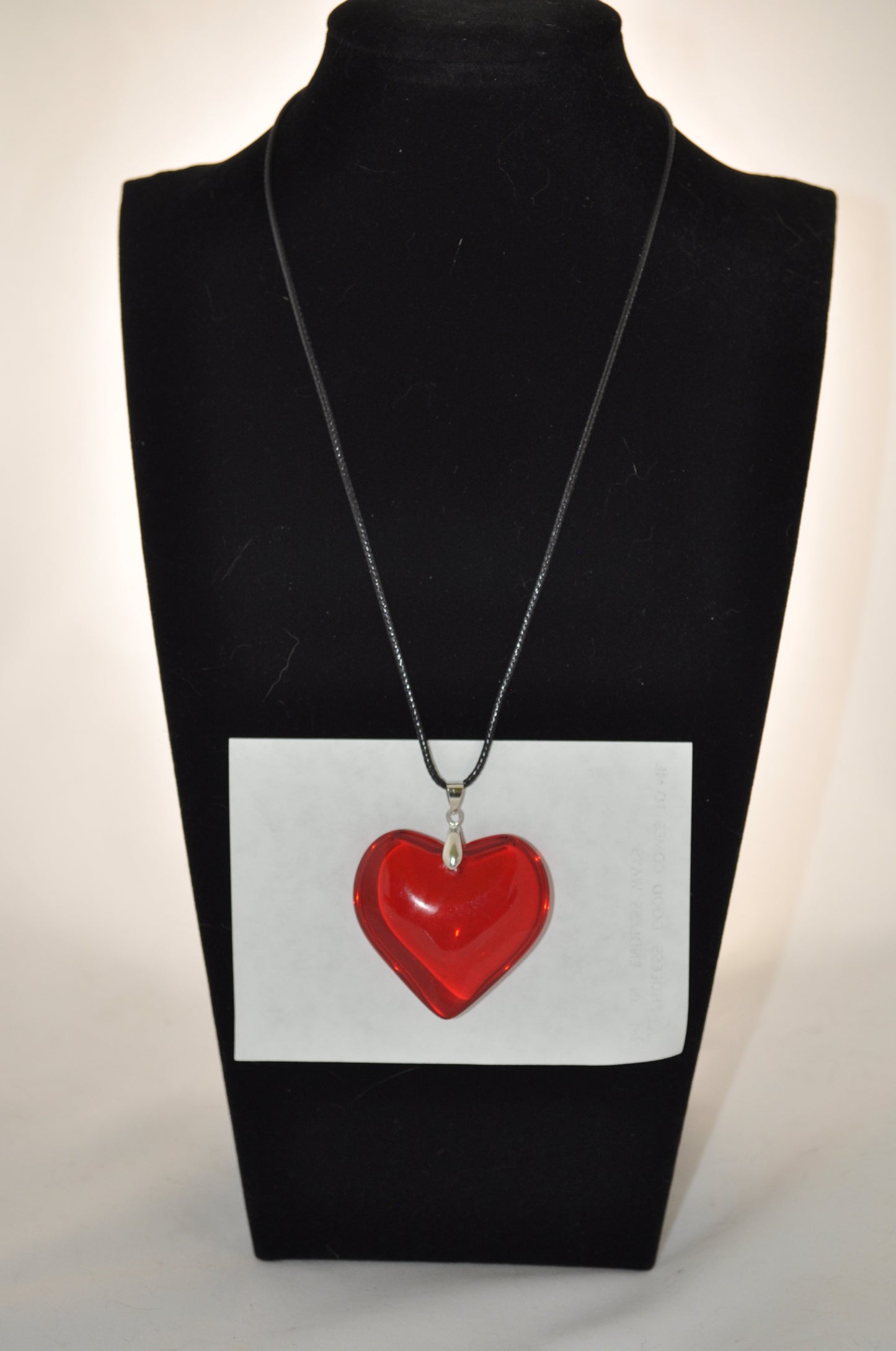 Red heart necklace